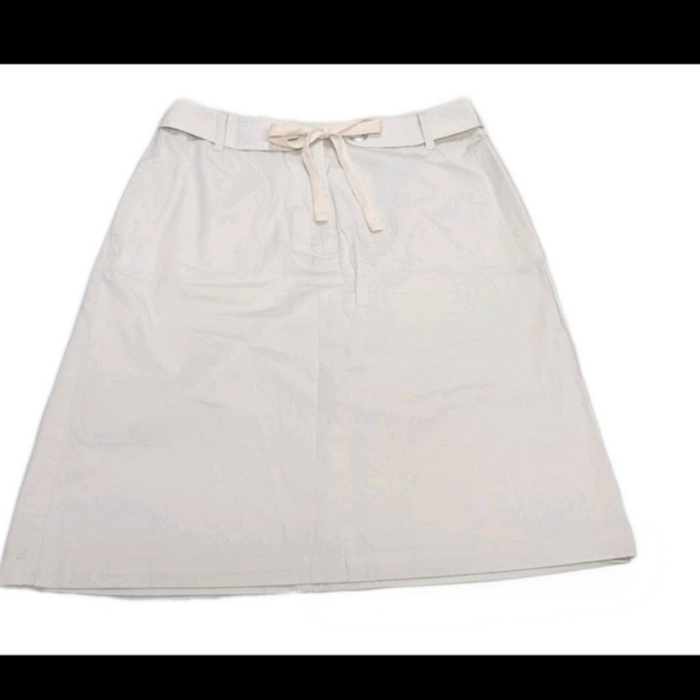 NWT Talbots A Line Pencil Skirt 8P P8 Beige Natural Nature Thin Lightweight ds20